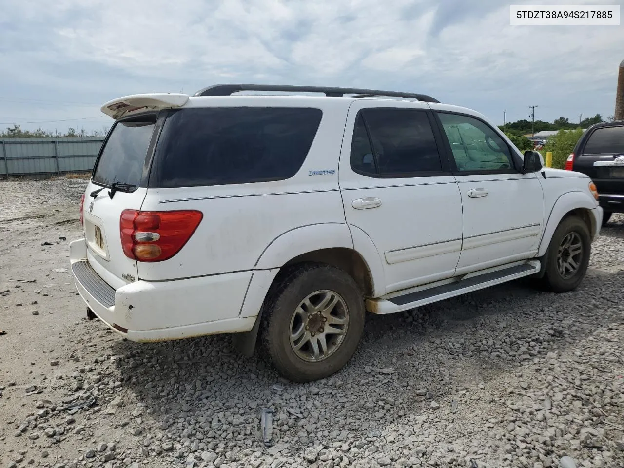 2004 Toyota Sequoia Limited VIN: 5TDZT38A94S217885 Lot: 70879974