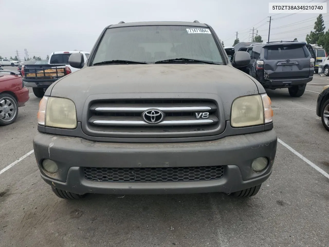 2004 Toyota Sequoia Limited VIN: 5TDZT38A34S210740 Lot: 71471064