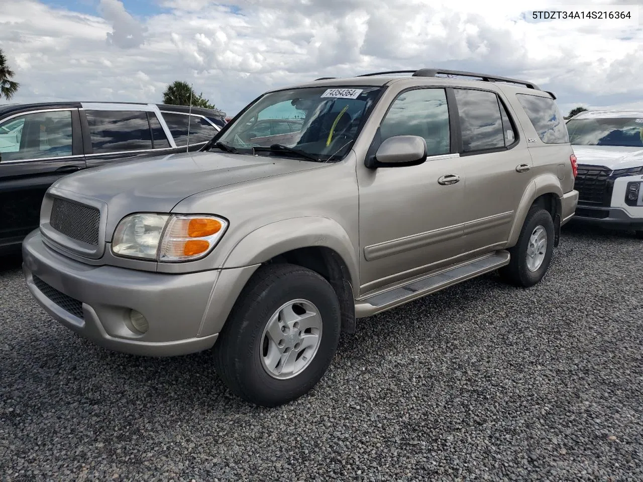 2004 Toyota Sequoia Sr5 VIN: 5TDZT34A14S216364 Lot: 74354364