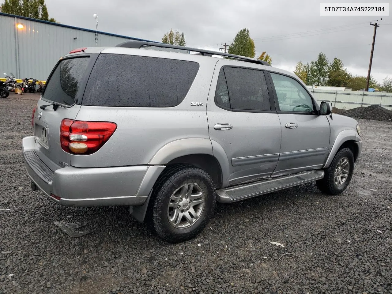 2004 Toyota Sequoia Sr5 VIN: 5TDZT34A74S222184 Lot: 74417514