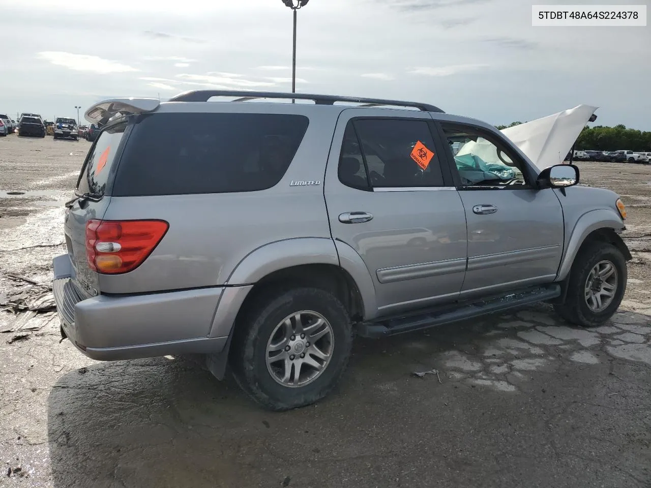 2004 Toyota Sequoia Limited VIN: 5TDBT48A64S224378 Lot: 75176194