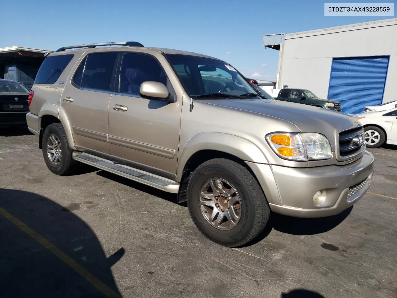 2004 Toyota Sequoia Sr5 VIN: 5TDZT34AX4S228559 Lot: 76327514