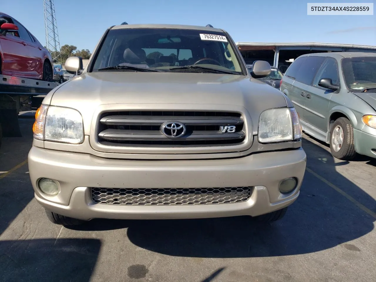 2004 Toyota Sequoia Sr5 VIN: 5TDZT34AX4S228559 Lot: 76327514