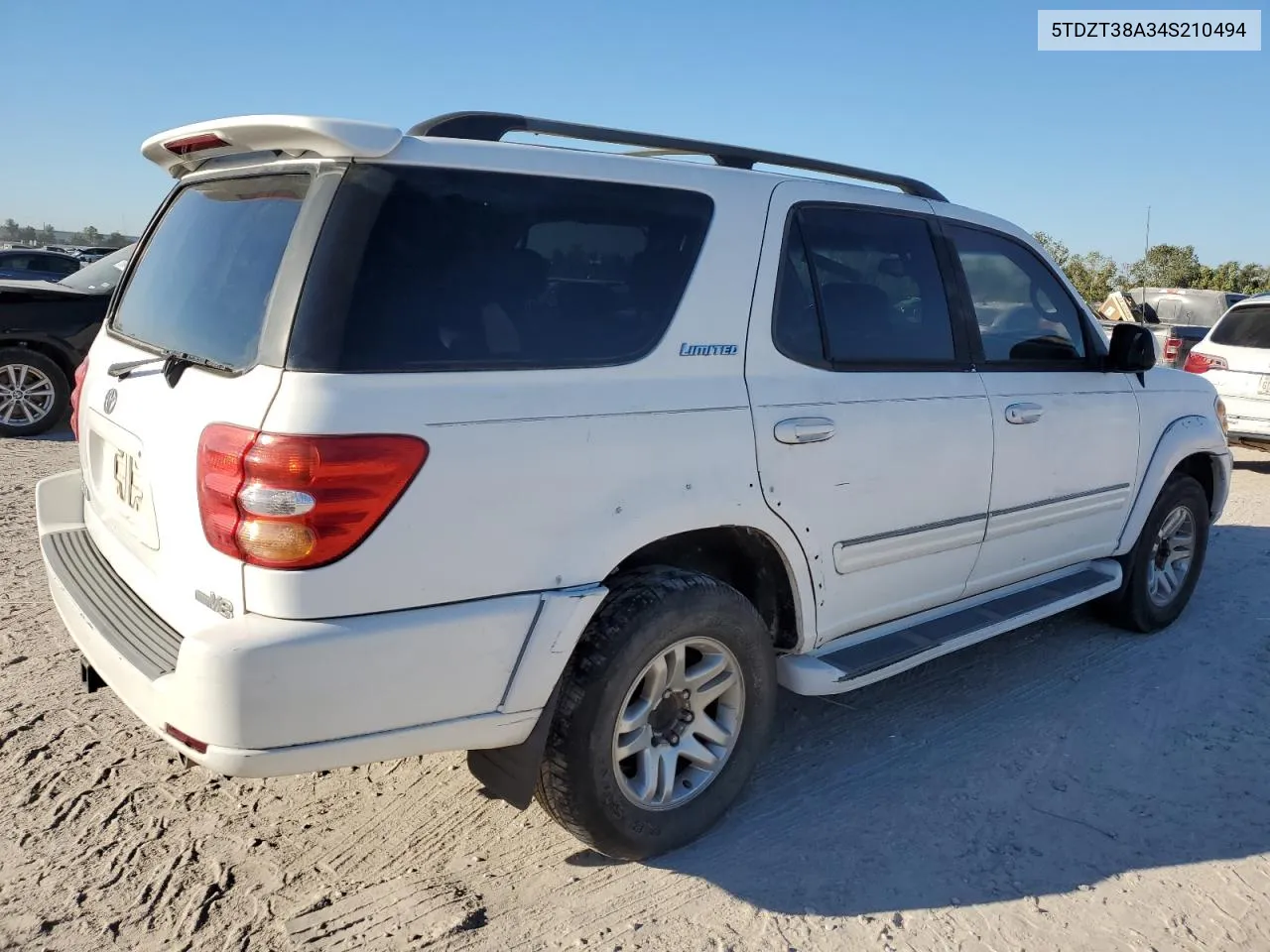 2004 Toyota Sequoia Limited VIN: 5TDZT38A34S210494 Lot: 76420524