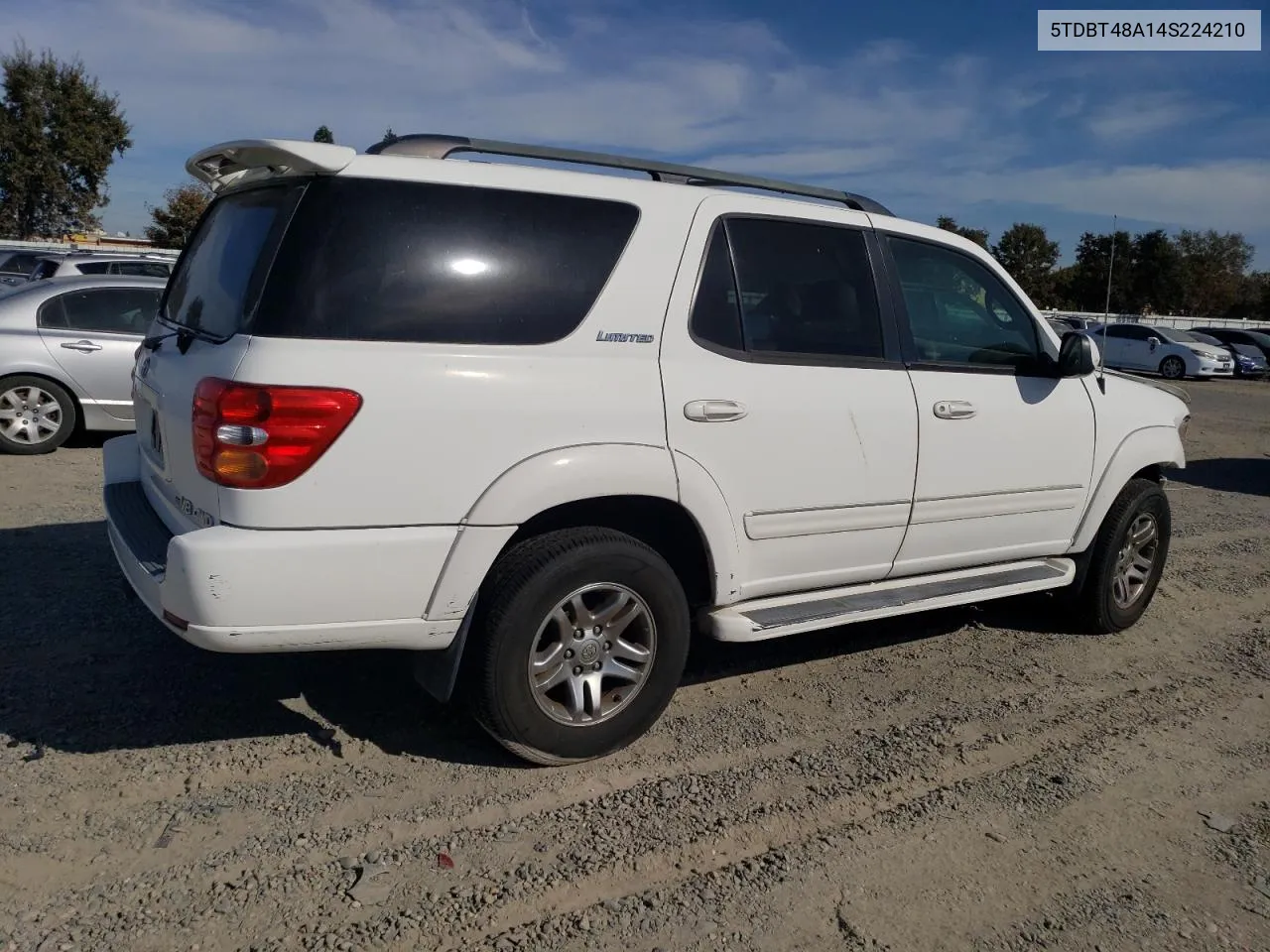 2004 Toyota Sequoia Limited VIN: 5TDBT48A14S224210 Lot: 76750664