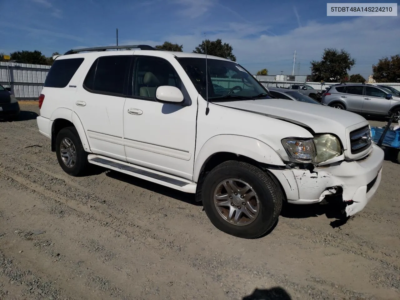 2004 Toyota Sequoia Limited VIN: 5TDBT48A14S224210 Lot: 76750664