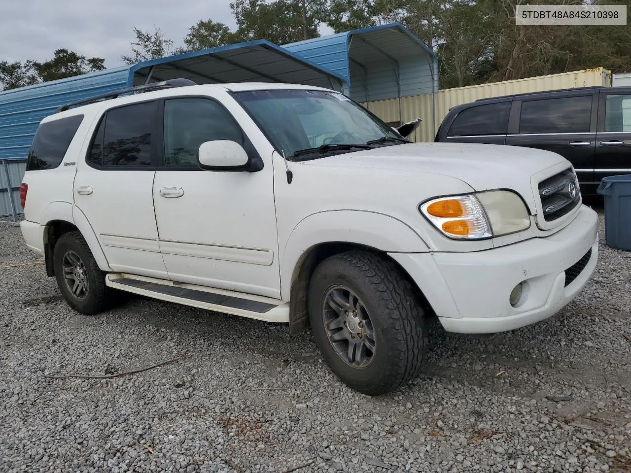 2004 Toyota Sequoia Limited VIN: 5TDBT48A84S210398 Lot: 78100874