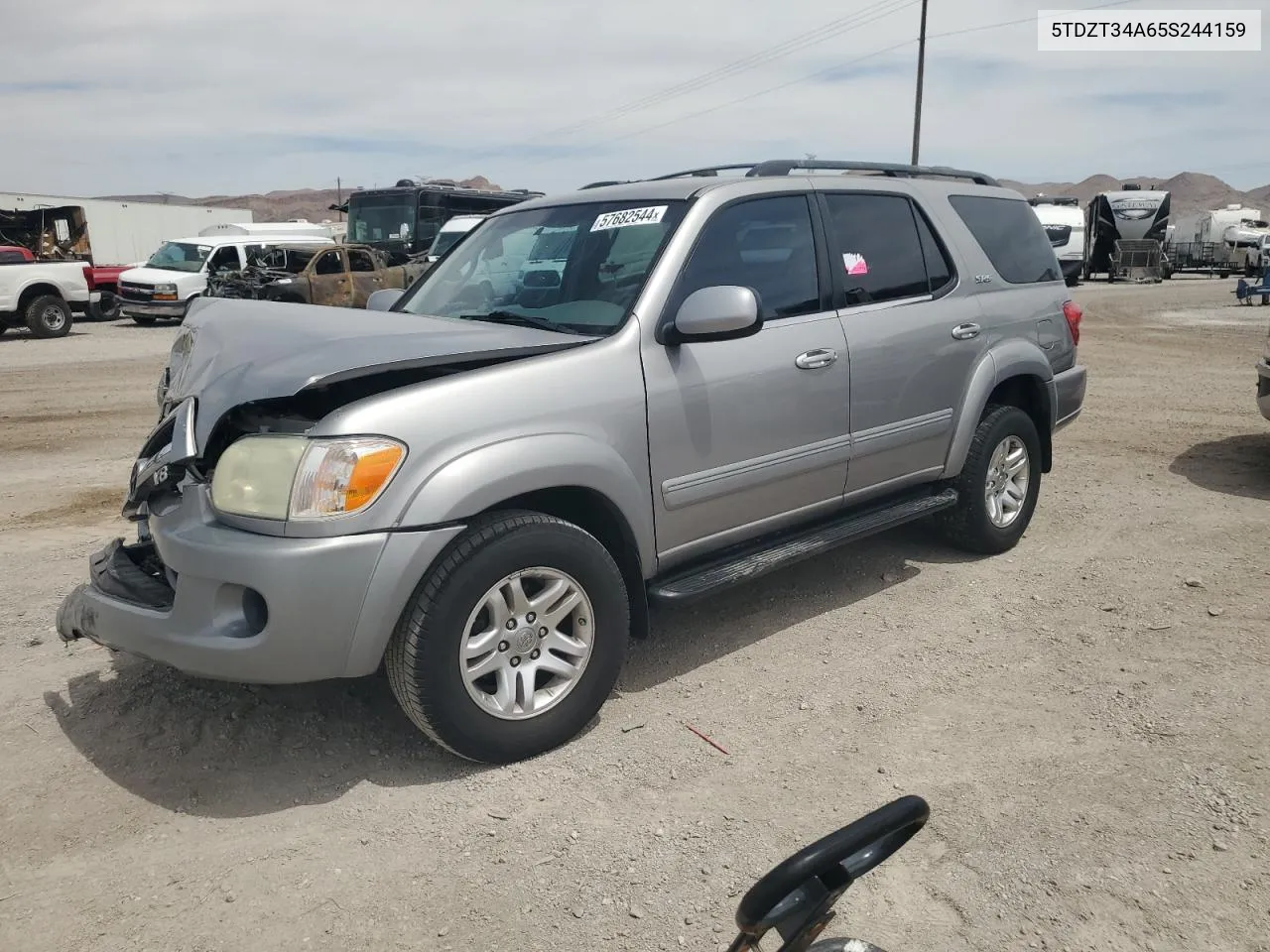 2005 Toyota Sequoia Sr5 VIN: 5TDZT34A65S244159 Lot: 57682544