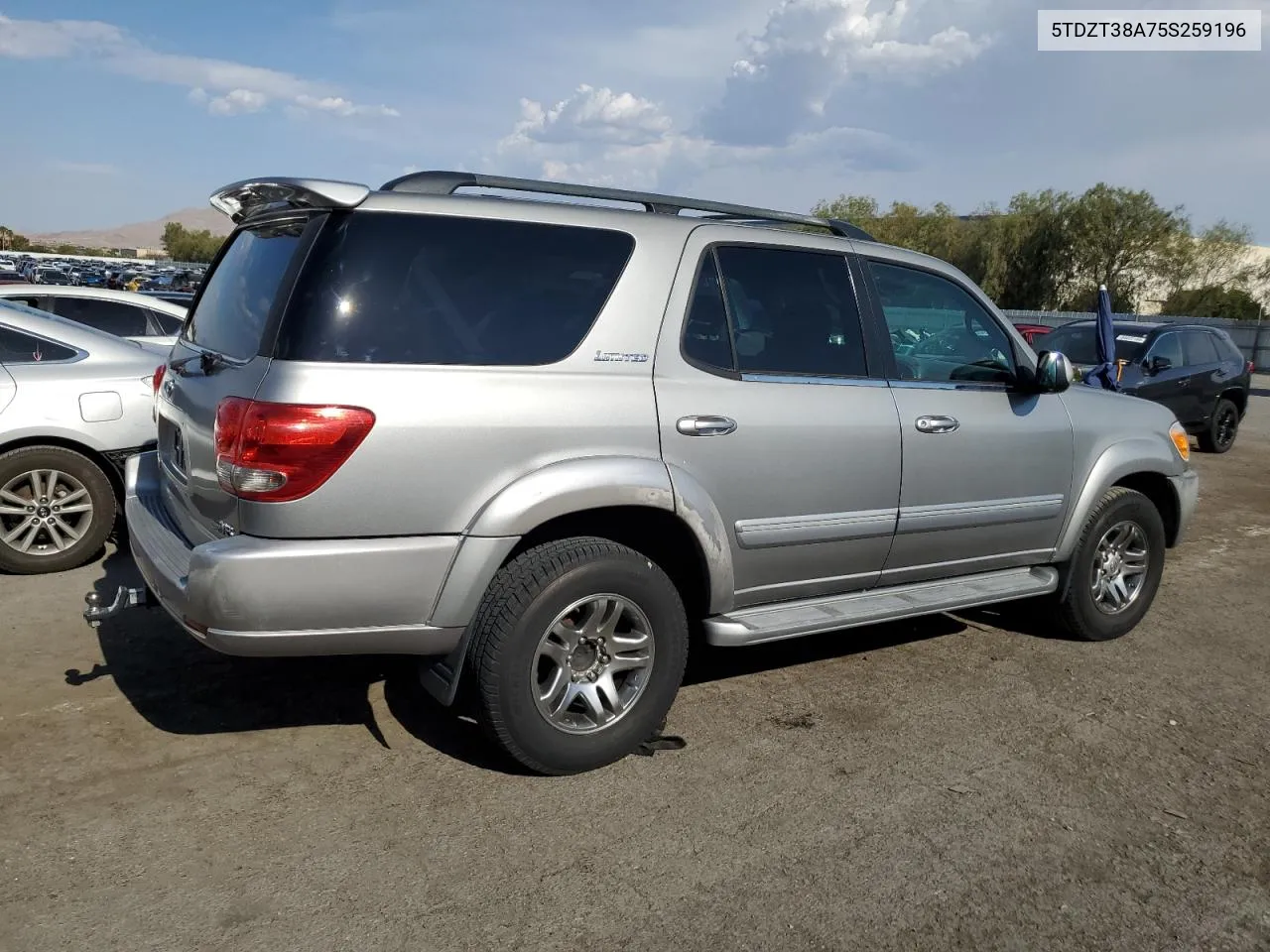 2005 Toyota Sequoia Limited VIN: 5TDZT38A75S259196 Lot: 64504624