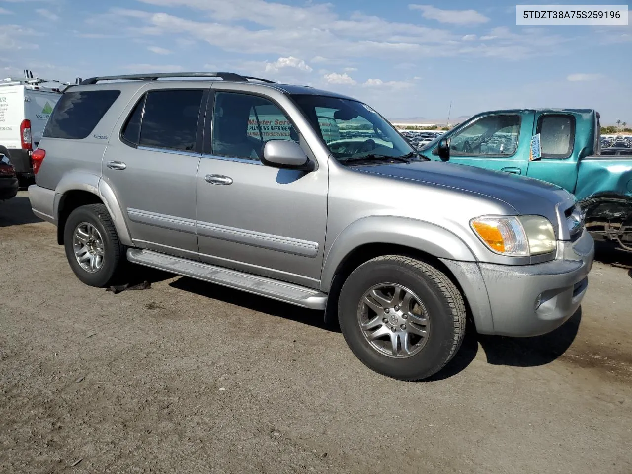 2005 Toyota Sequoia Limited VIN: 5TDZT38A75S259196 Lot: 64504624