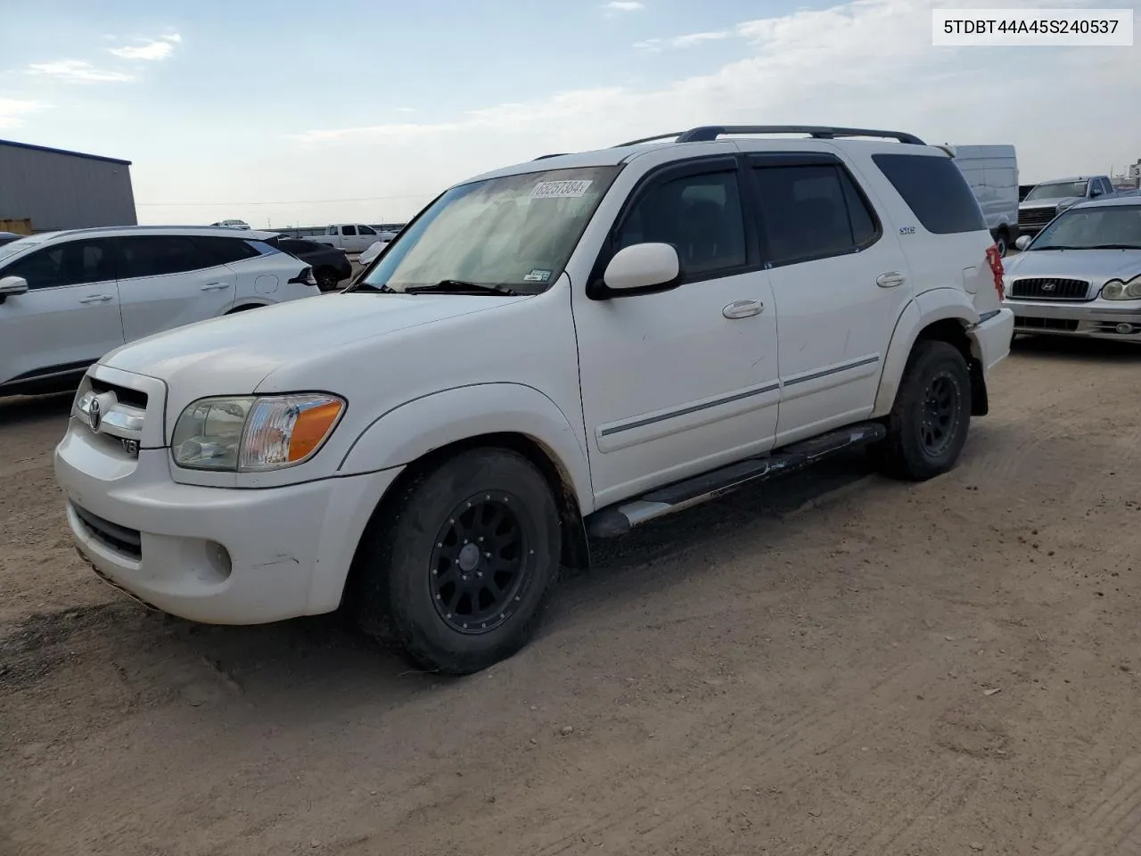 5TDBT44A45S240537 2005 Toyota Sequoia Sr5