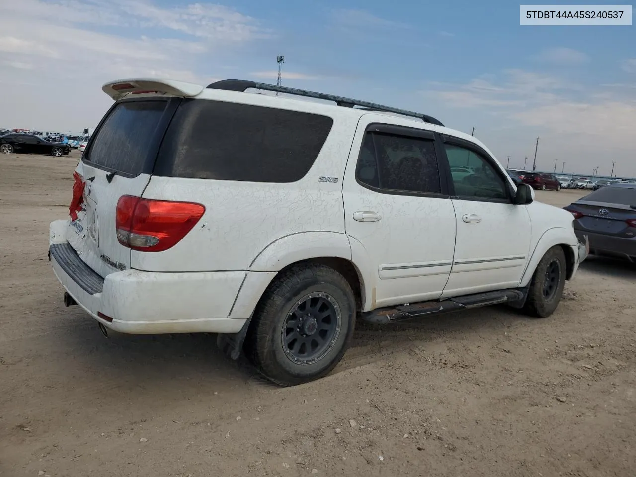 2005 Toyota Sequoia Sr5 VIN: 5TDBT44A45S240537 Lot: 65257384