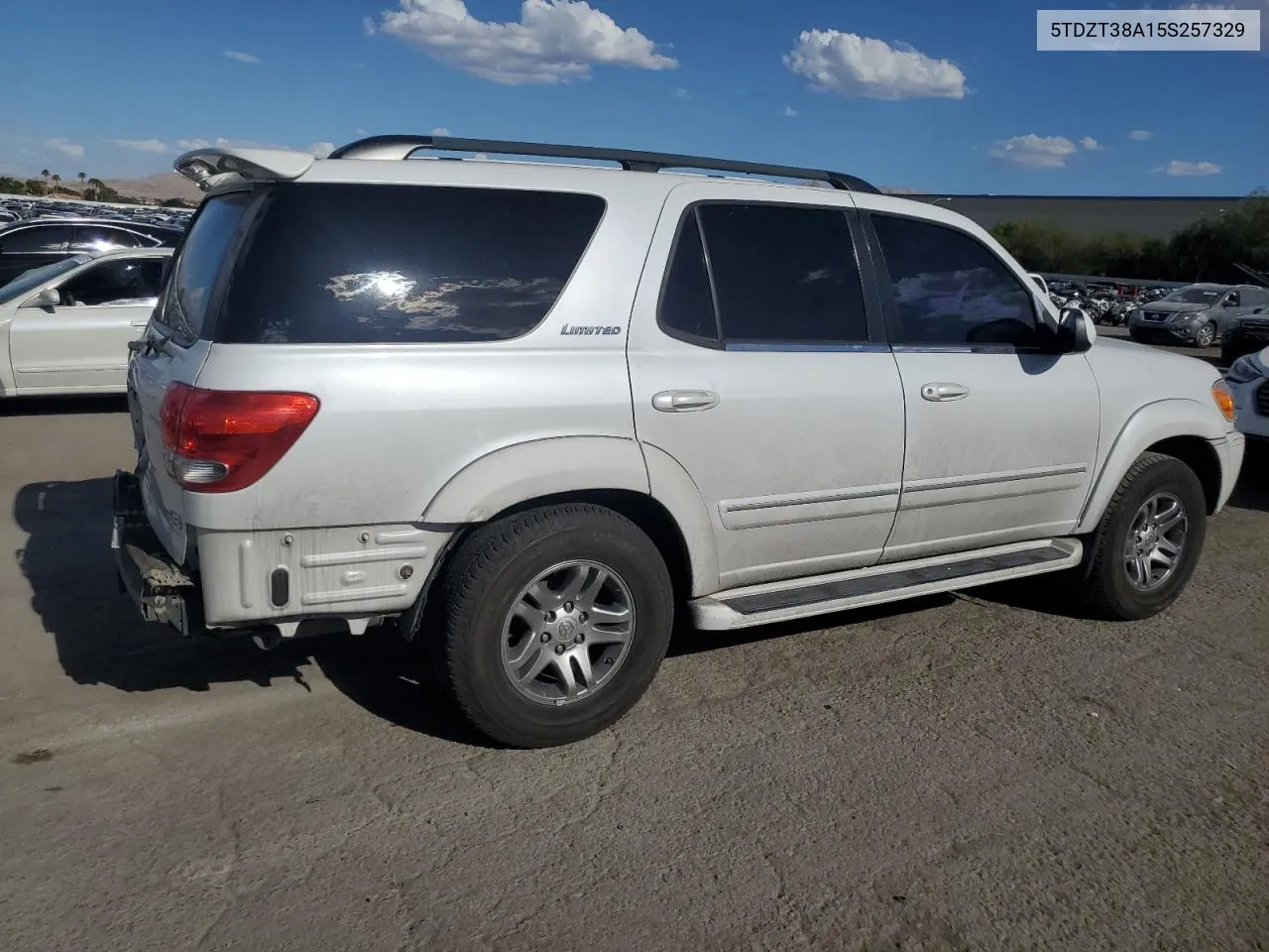 2005 Toyota Sequoia Limited VIN: 5TDZT38A15S257329 Lot: 67871364