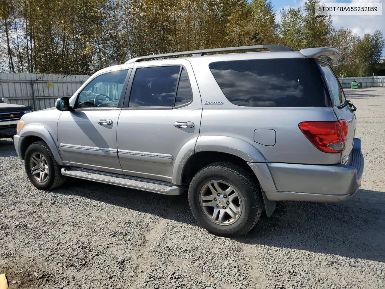 2005 Toyota Sequoia Limited VIN: 5TDBT48A65S252859 Lot: 71849464