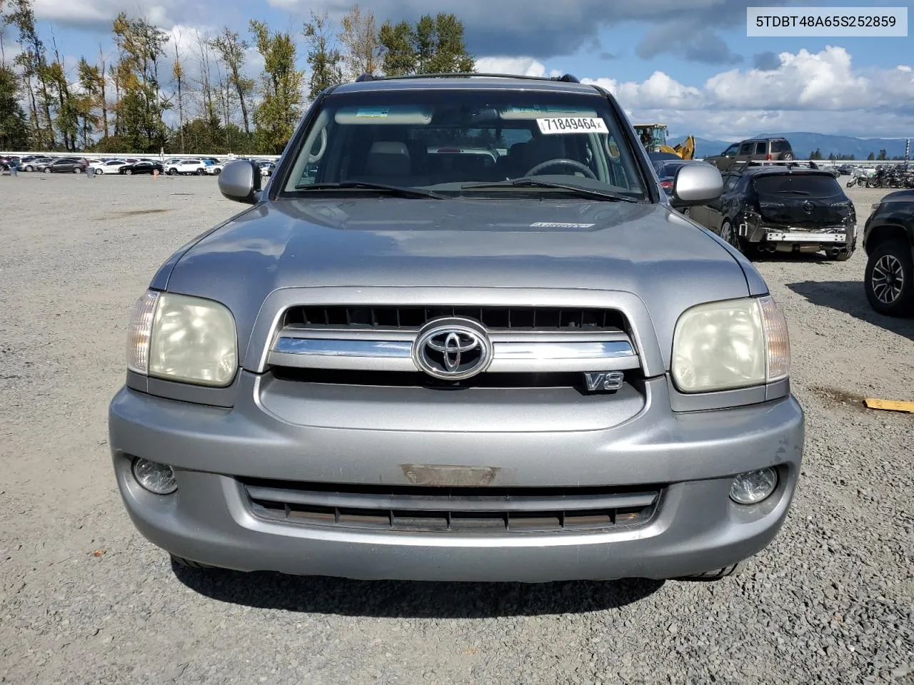 2005 Toyota Sequoia Limited VIN: 5TDBT48A65S252859 Lot: 71849464