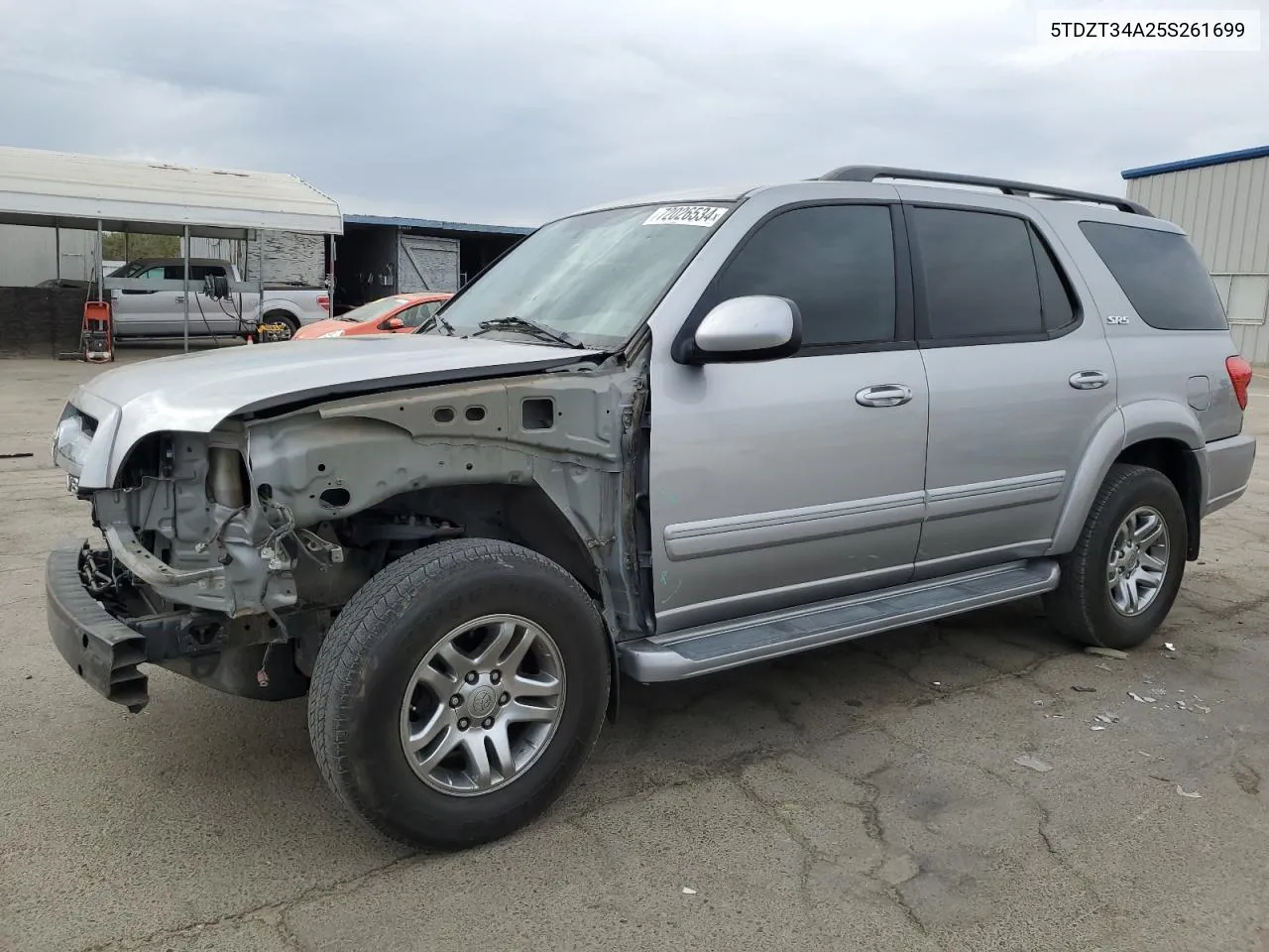 2005 Toyota Sequoia Sr5 VIN: 5TDZT34A25S261699 Lot: 72026534