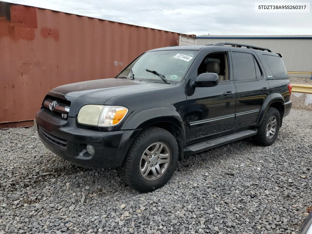 2005 Toyota Sequoia Limited VIN: 5TDZT38A95S260317 Lot: 72214444