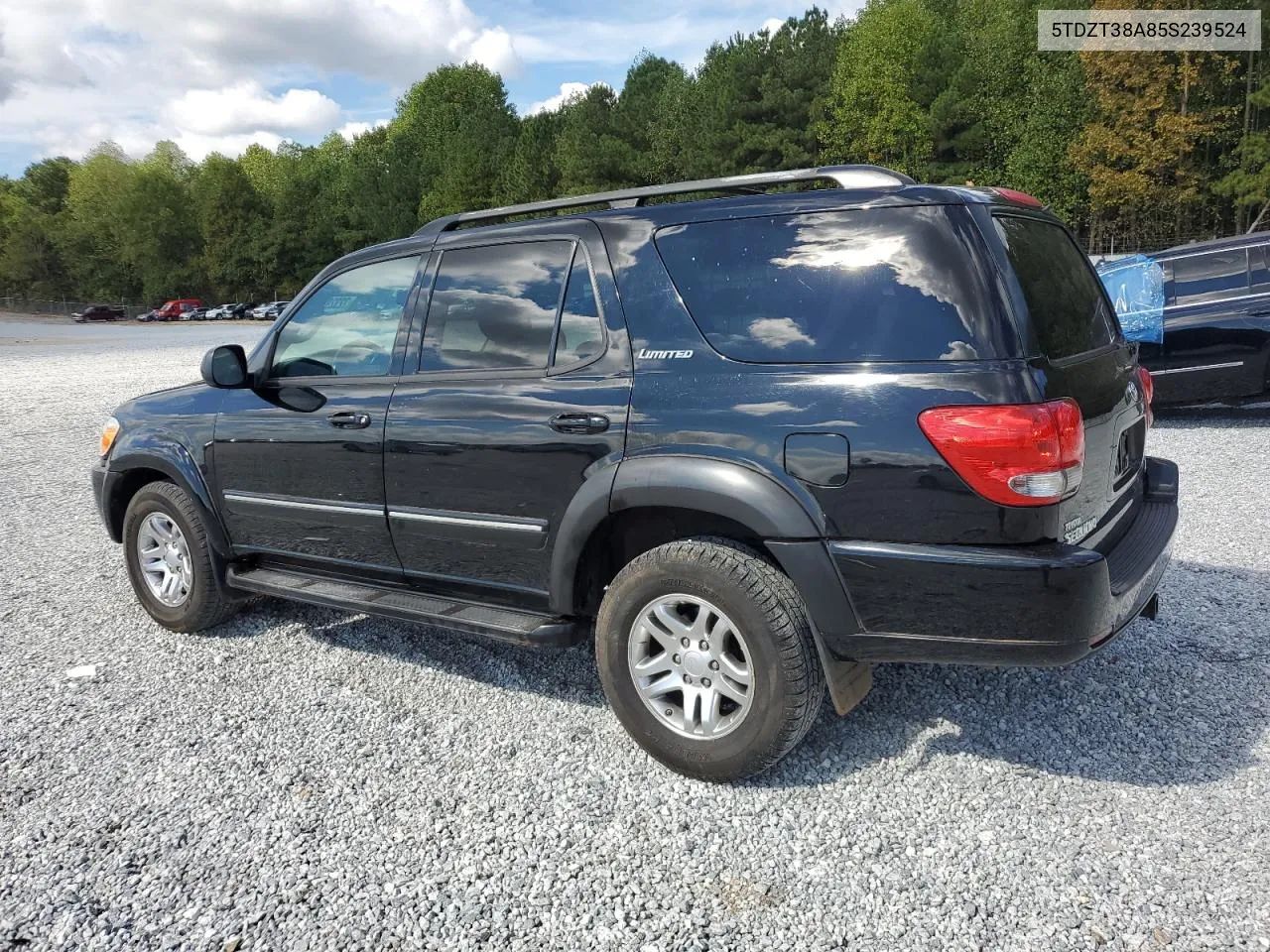 2005 Toyota Sequoia Limited VIN: 5TDZT38A85S239524 Lot: 72329514