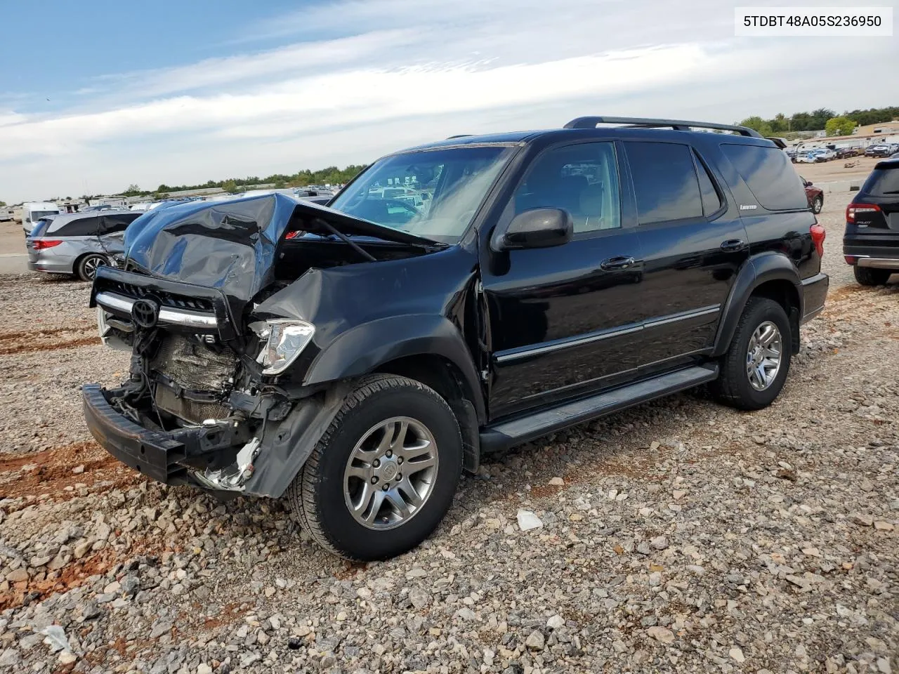 2005 Toyota Sequoia Limited VIN: 5TDBT48A05S236950 Lot: 72785734