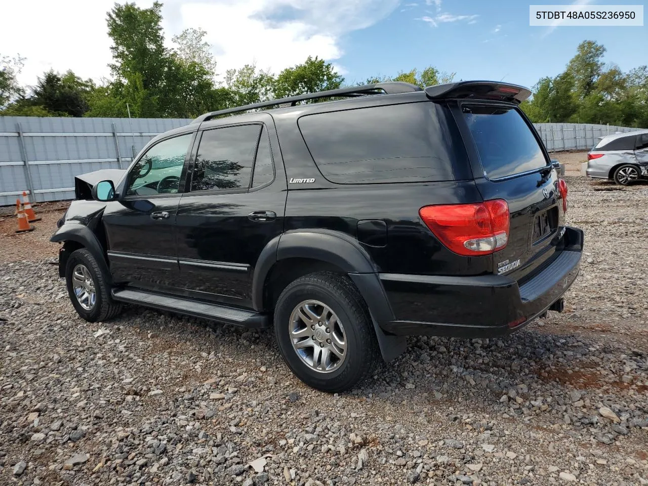 2005 Toyota Sequoia Limited VIN: 5TDBT48A05S236950 Lot: 72785734