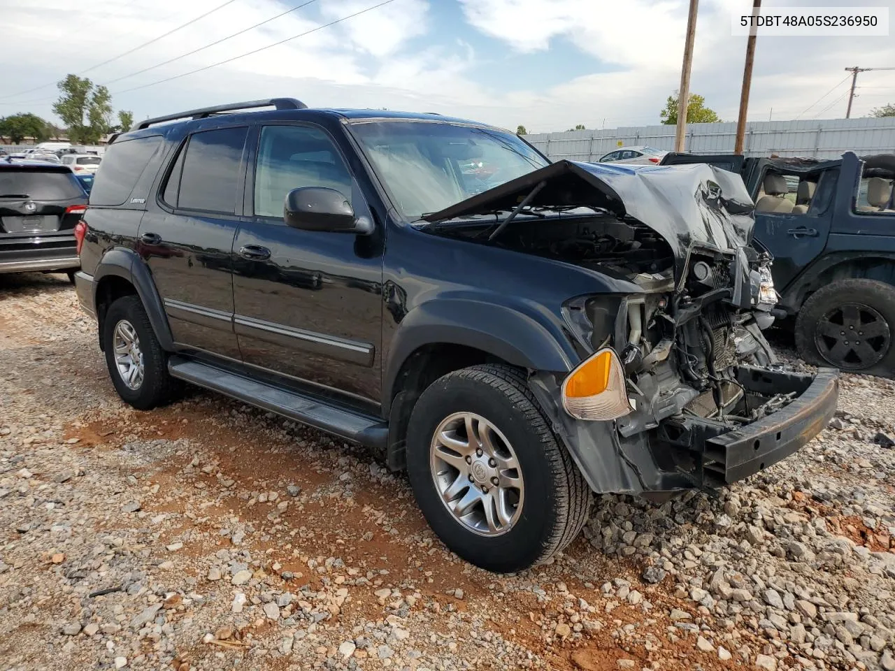 2005 Toyota Sequoia Limited VIN: 5TDBT48A05S236950 Lot: 72785734