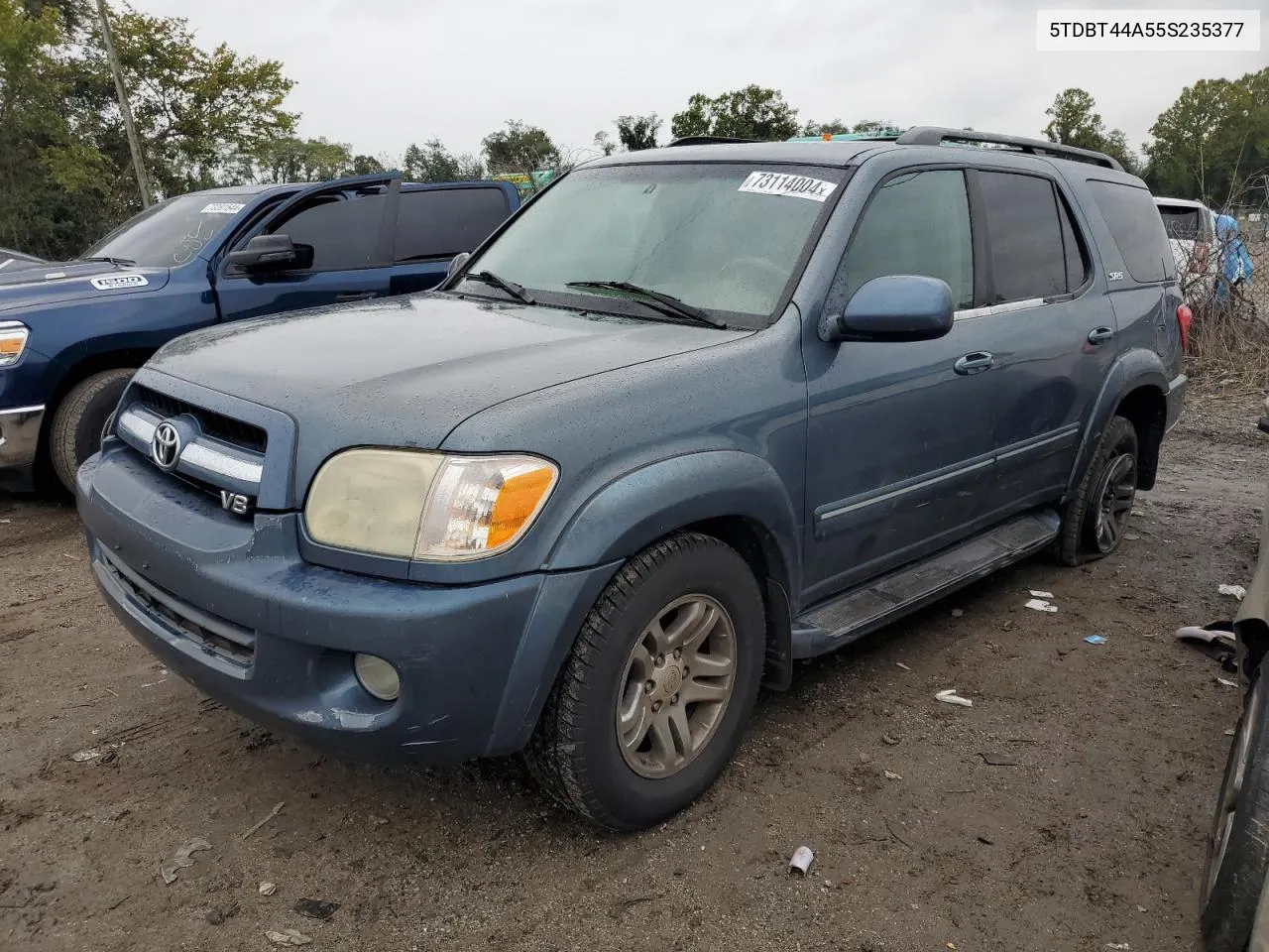 2005 Toyota Sequoia Sr5 VIN: 5TDBT44A55S235377 Lot: 73114004