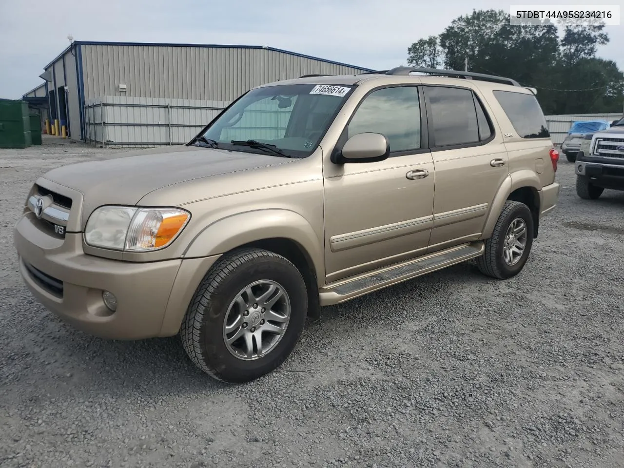 2005 Toyota Sequoia Sr5 VIN: 5TDBT44A95S234216 Lot: 74656614