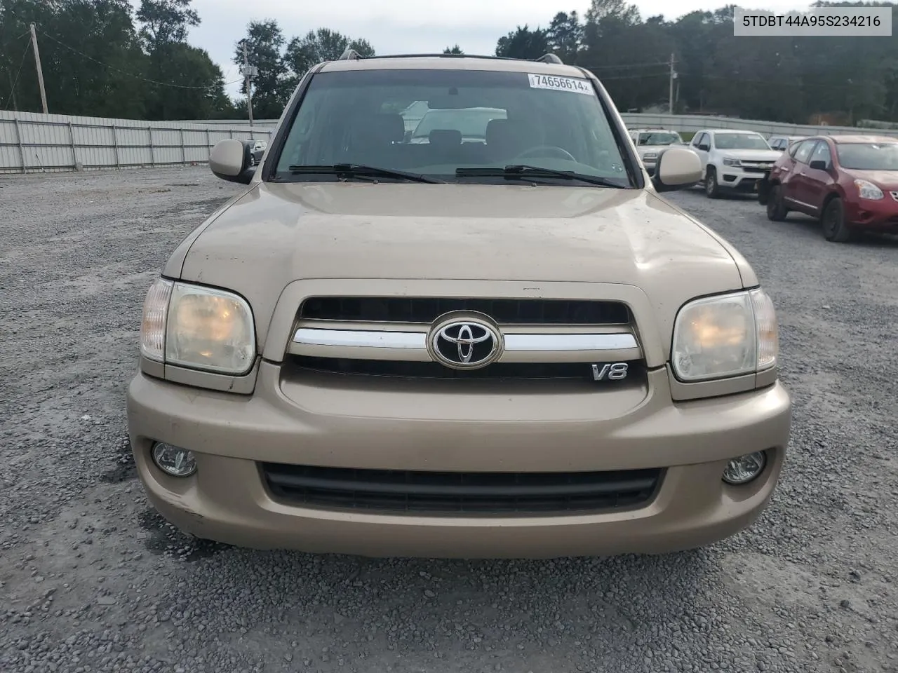 2005 Toyota Sequoia Sr5 VIN: 5TDBT44A95S234216 Lot: 74656614