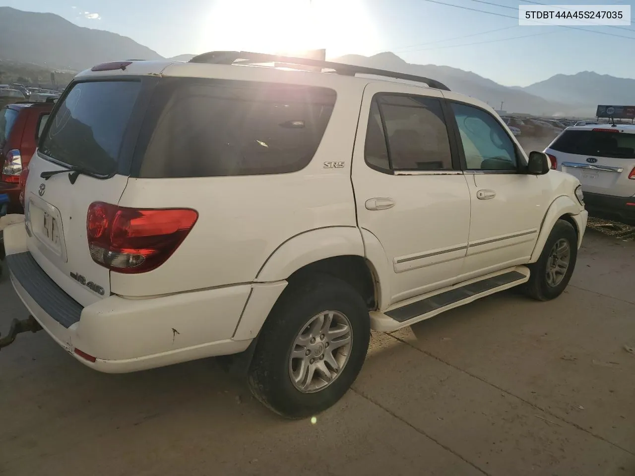 2005 Toyota Sequoia Sr5 VIN: 5TDBT44A45S247035 Lot: 74771034