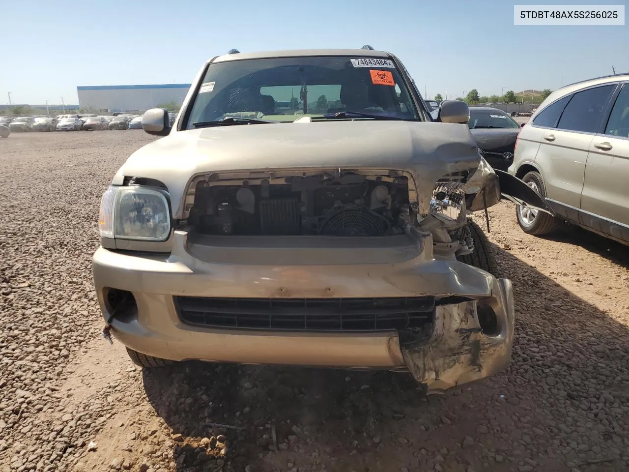 2005 Toyota Sequoia Limited VIN: 5TDBT48AX5S256025 Lot: 74843484