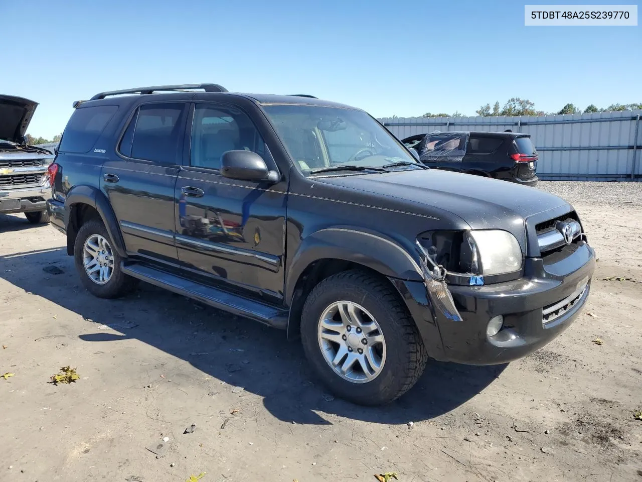 2005 Toyota Sequoia Limited VIN: 5TDBT48A25S239770 Lot: 75008414