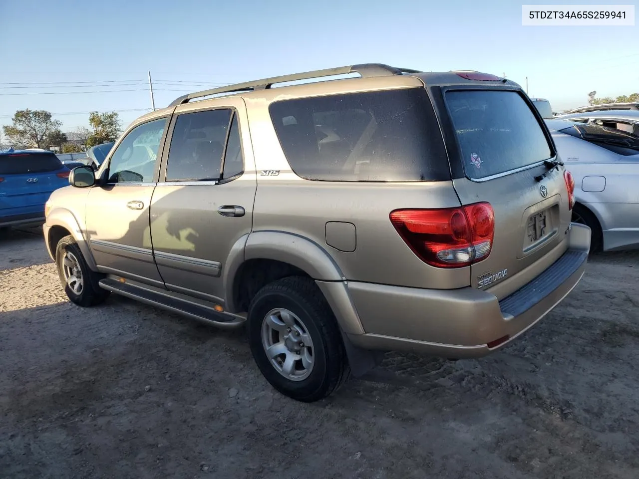 2005 Toyota Sequoia Sr5 VIN: 5TDZT34A65S259941 Lot: 75113874