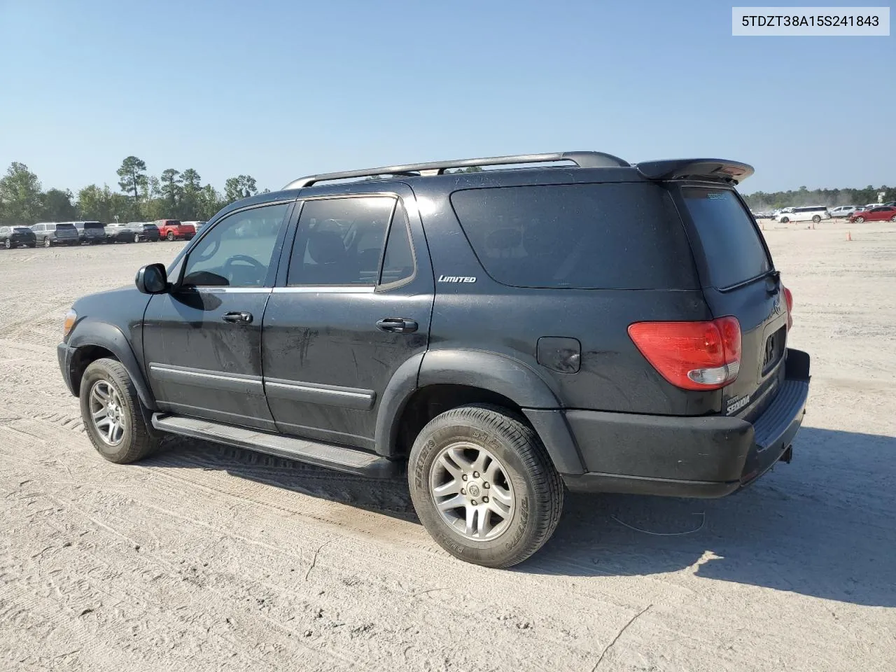 2005 Toyota Sequoia Limited VIN: 5TDZT38A15S241843 Lot: 75621304