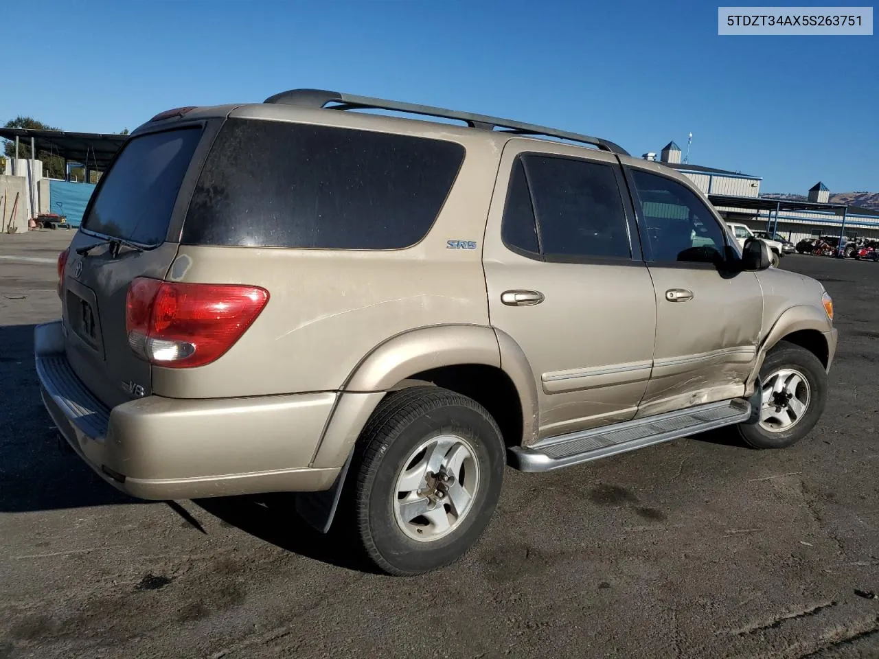 2005 Toyota Sequoia Sr5 VIN: 5TDZT34AX5S263751 Lot: 76904834