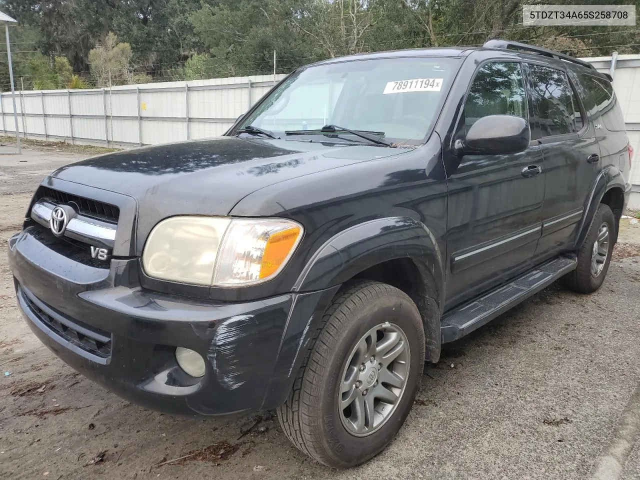 2005 Toyota Sequoia Sr5 VIN: 5TDZT34A65S258708 Lot: 78911194