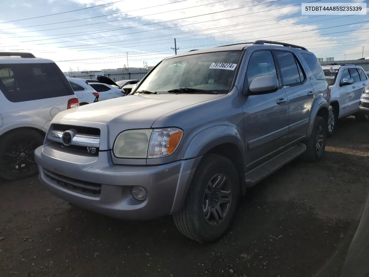 2005 Toyota Sequoia Sr5 VIN: 5TDBT44A85S235339 Lot: 79736274