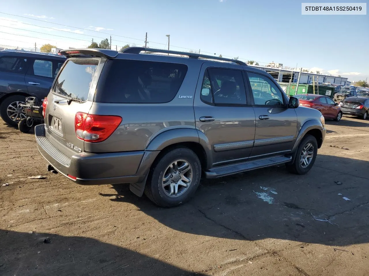 2005 Toyota Sequoia Limited VIN: 5TDBT48A15S250419 Lot: 80718884