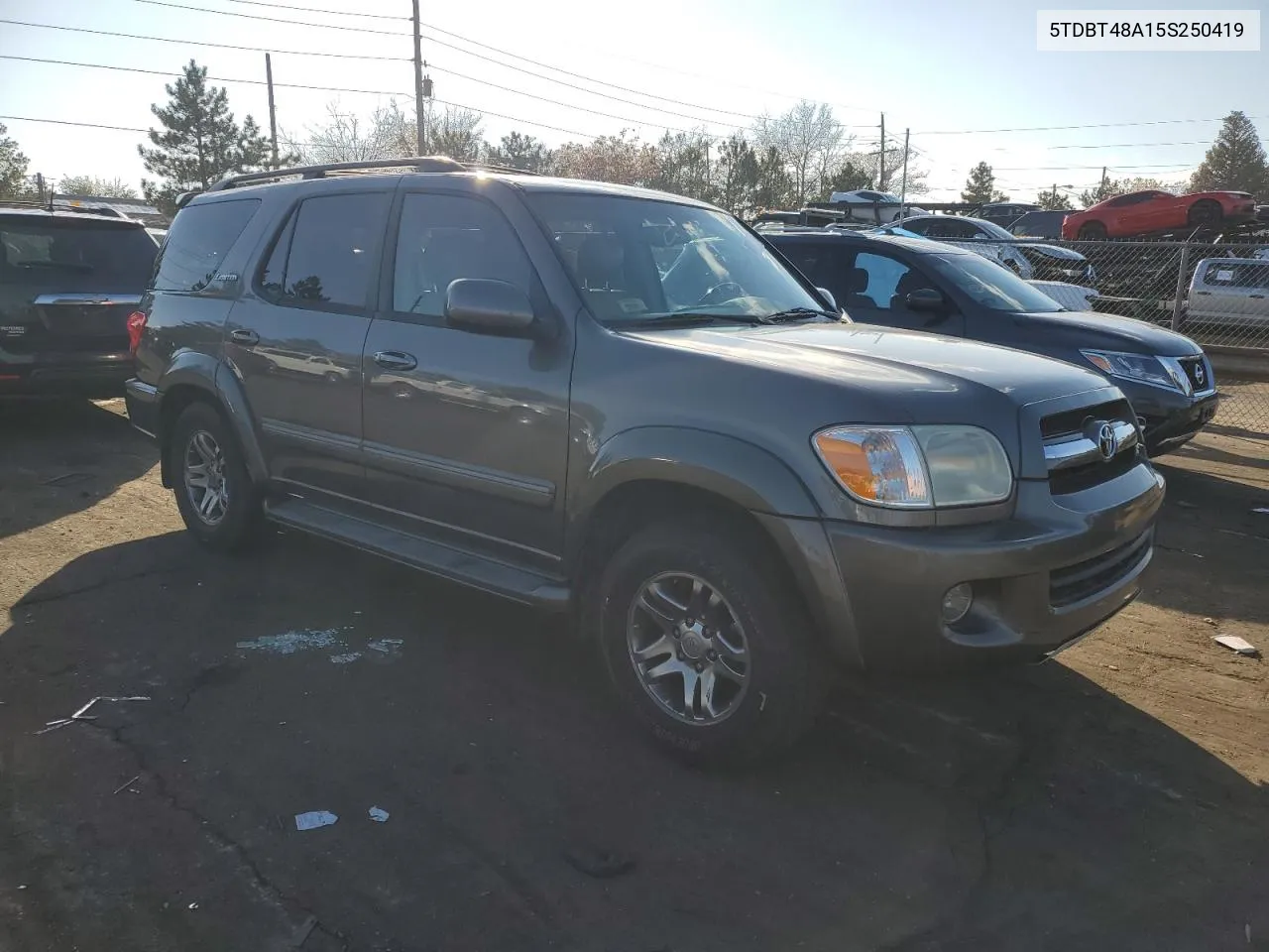 2005 Toyota Sequoia Limited VIN: 5TDBT48A15S250419 Lot: 80718884