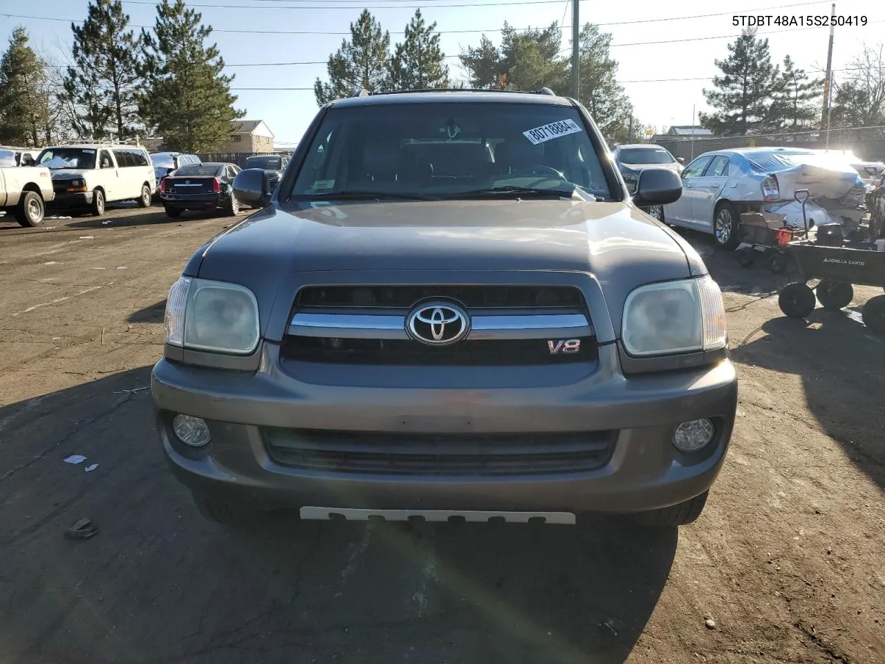 2005 Toyota Sequoia Limited VIN: 5TDBT48A15S250419 Lot: 80718884