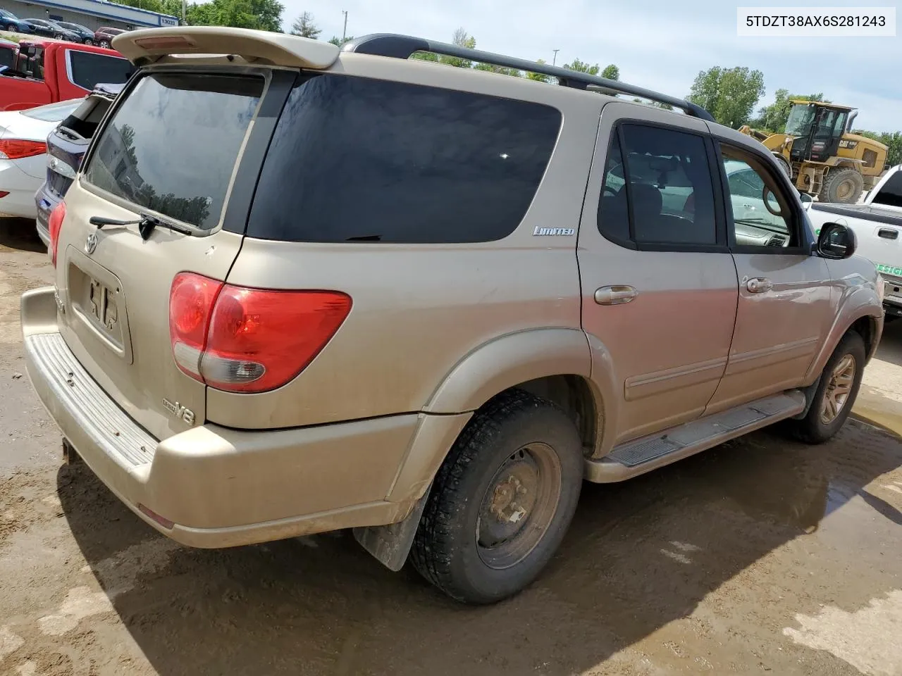 2006 Toyota Sequoia Limited VIN: 5TDZT38AX6S281243 Lot: 57045274