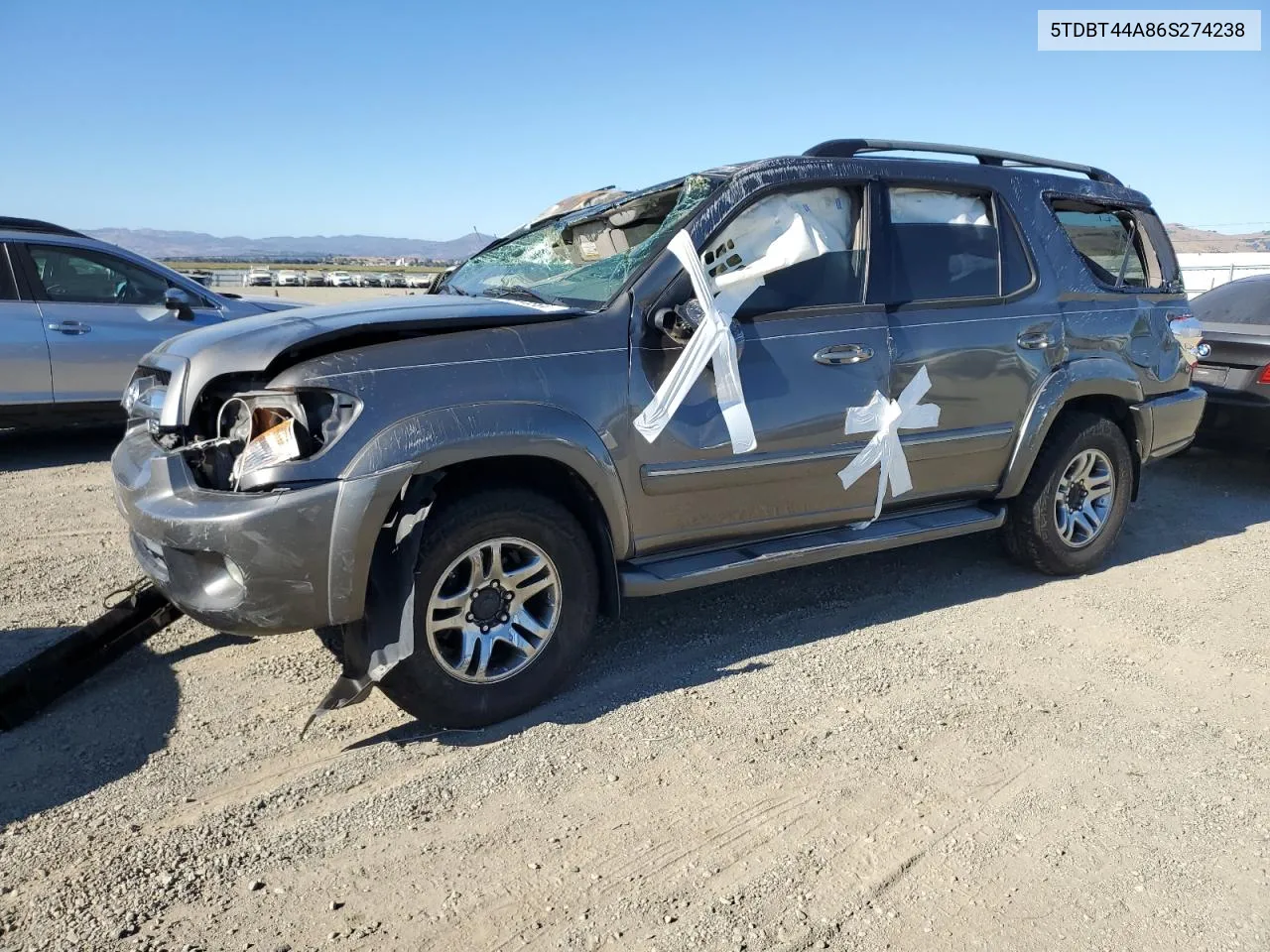 2006 Toyota Sequoia Sr5 VIN: 5TDBT44A86S274238 Lot: 65448994