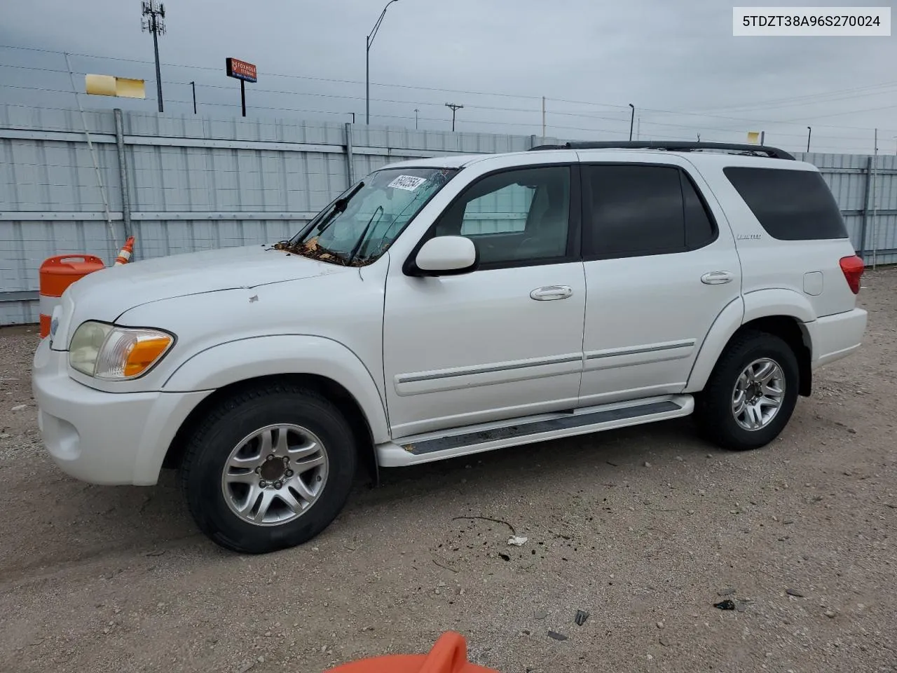 2006 Toyota Sequoia Limited VIN: 5TDZT38A96S270024 Lot: 66402554