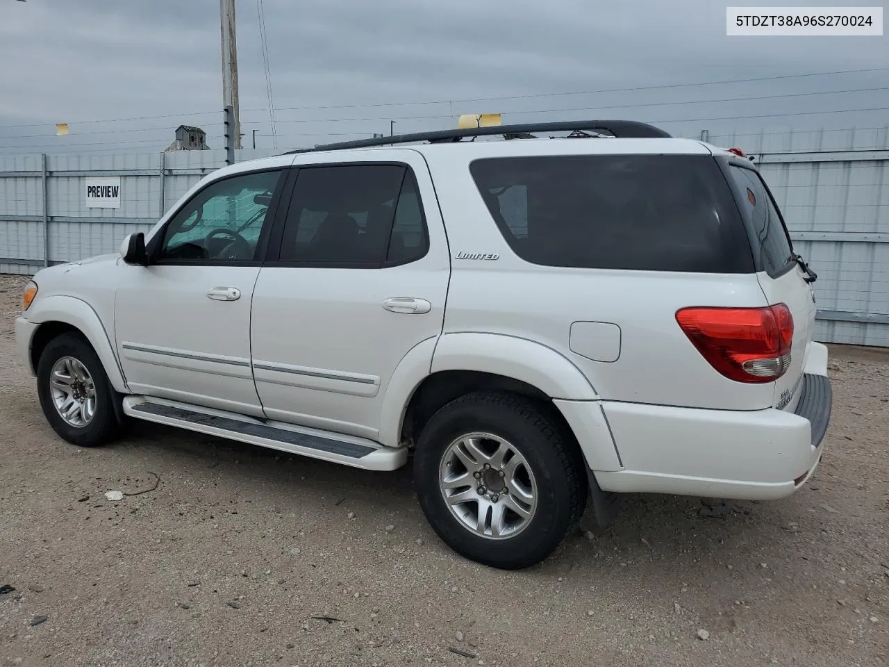 2006 Toyota Sequoia Limited VIN: 5TDZT38A96S270024 Lot: 66402554