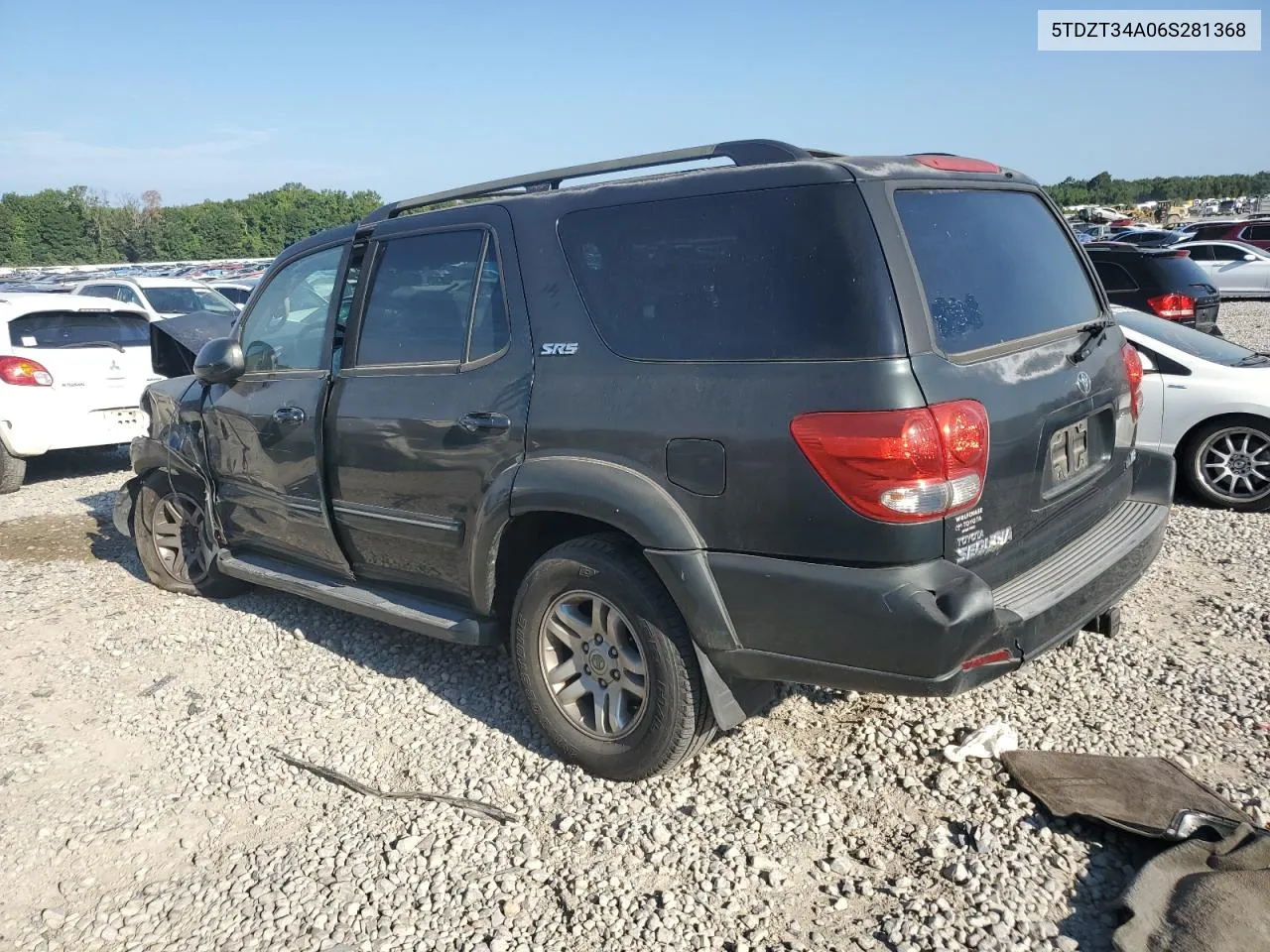 2006 Toyota Sequoia Sr5 VIN: 5TDZT34A06S281368 Lot: 66539714