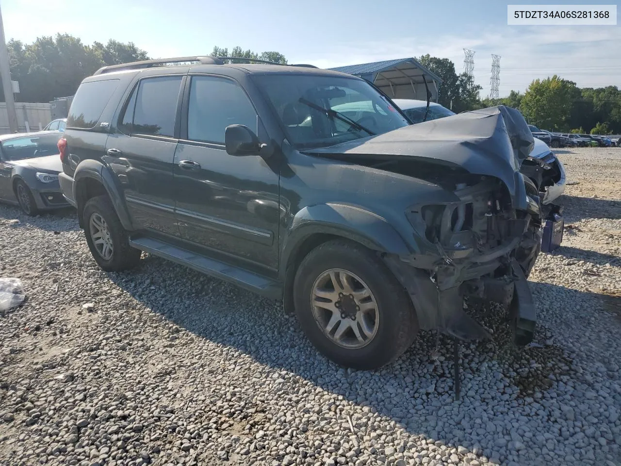 2006 Toyota Sequoia Sr5 VIN: 5TDZT34A06S281368 Lot: 66539714