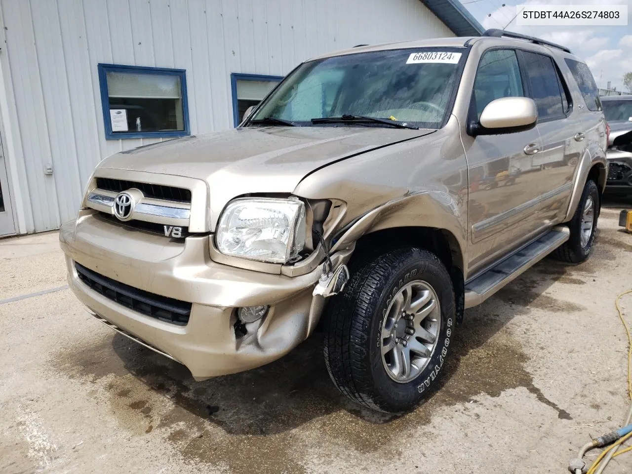 2006 Toyota Sequoia Sr5 VIN: 5TDBT44A26S274803 Lot: 66803124