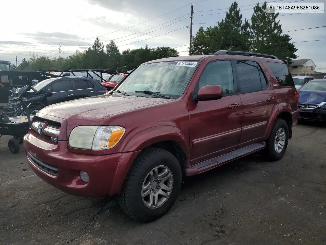 5TDBT48A96S261086 2006 Toyota Sequoia Limited