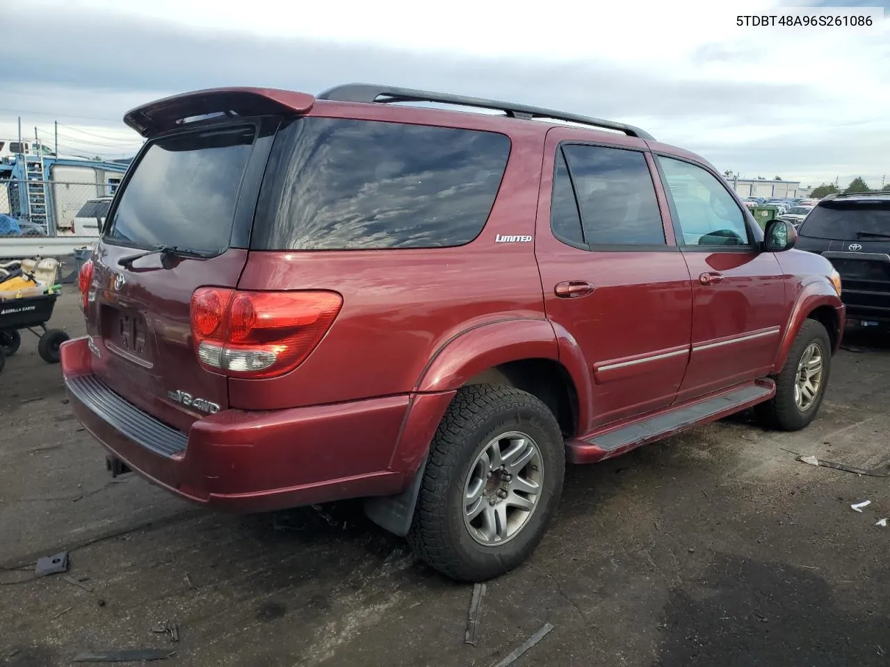 2006 Toyota Sequoia Limited VIN: 5TDBT48A96S261086 Lot: 69123044