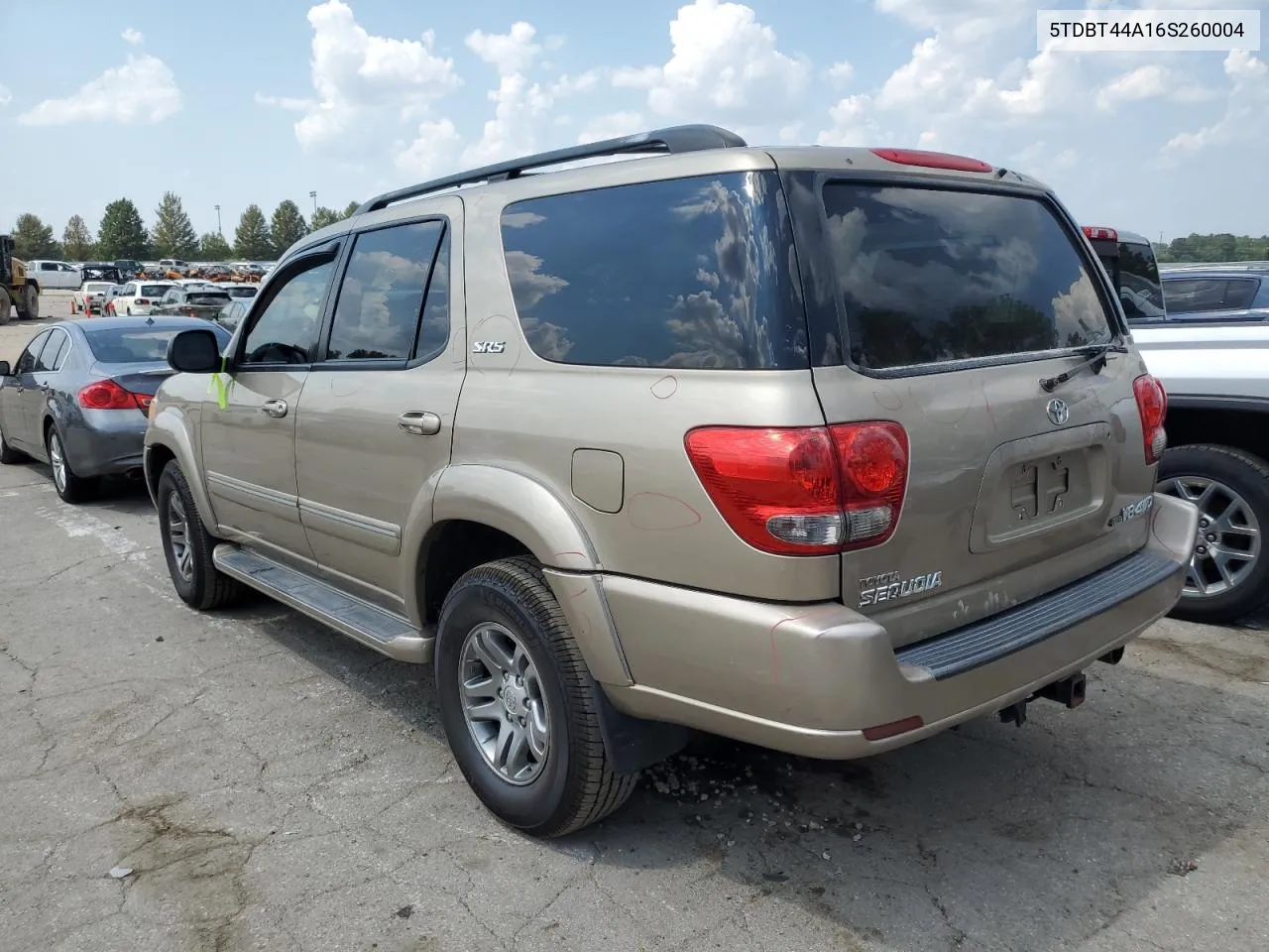 2006 Toyota Sequoia Sr5 VIN: 5TDBT44A16S260004 Lot: 69419634