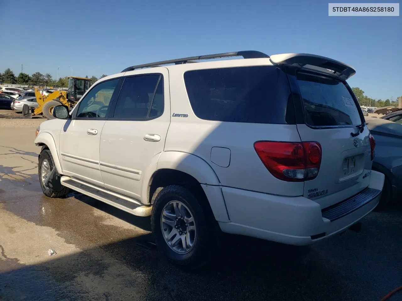 2006 Toyota Sequoia Limited VIN: 5TDBT48A86S258180 Lot: 70056714